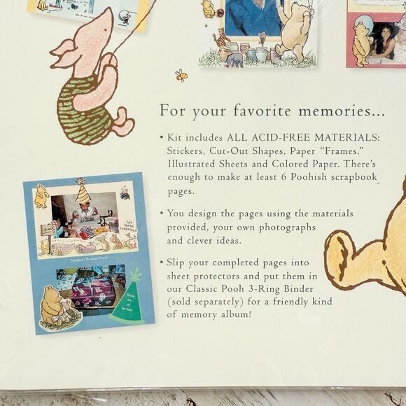 Vintage Classic Winnie the Pooh Scrapbook Page Kits Lot Christmas & Celebration - Picture 9 of 12